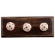 White Orange Dot Wooden Hooks